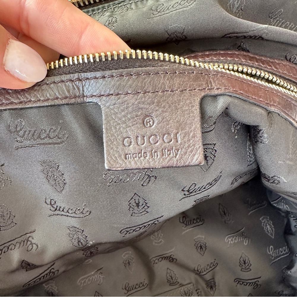 Authentic Python Skin Gucci Tote Handbag - image 5